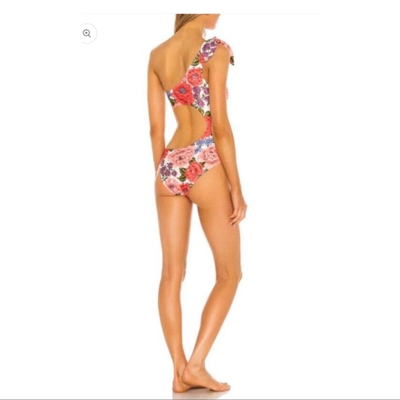 Zimmermann cut out floral swimsuit AU sz 1 - Picture 6 of 10